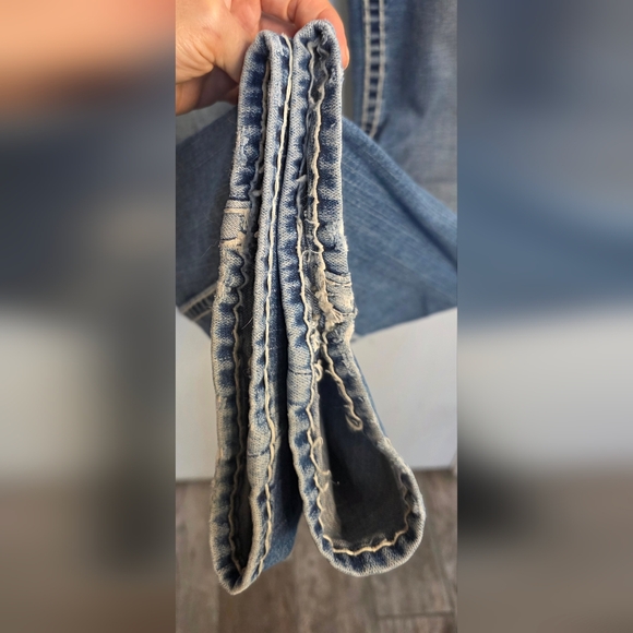 Vintage Y2K True Religion Joey Super T Low Rise Women's Boot Cut Blue Jeans - Picture 6 of 16